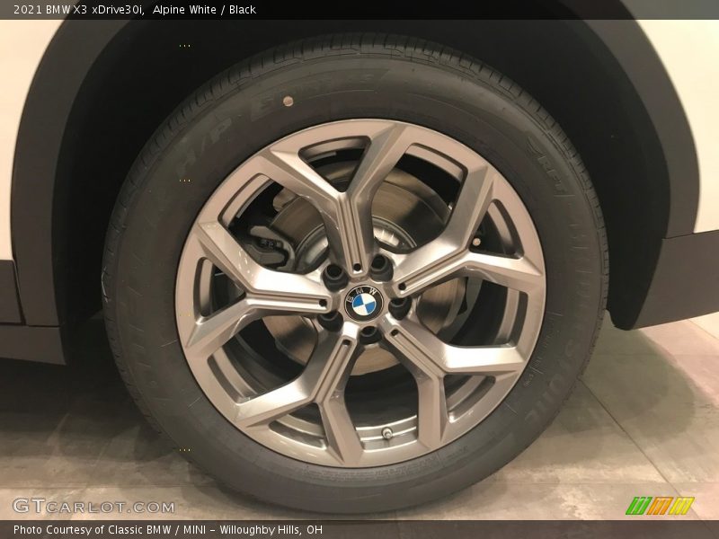 Alpine White / Black 2021 BMW X3 xDrive30i