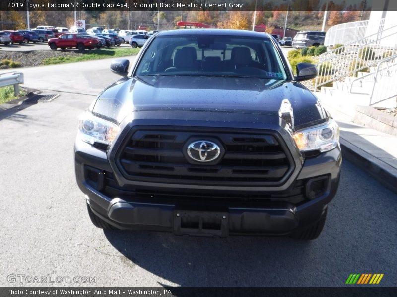 Midnight Black Metallic / Cement Gray 2019 Toyota Tacoma SR Double Cab 4x4