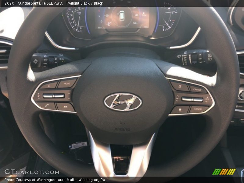 Twilight Black / Black 2020 Hyundai Santa Fe SEL AWD