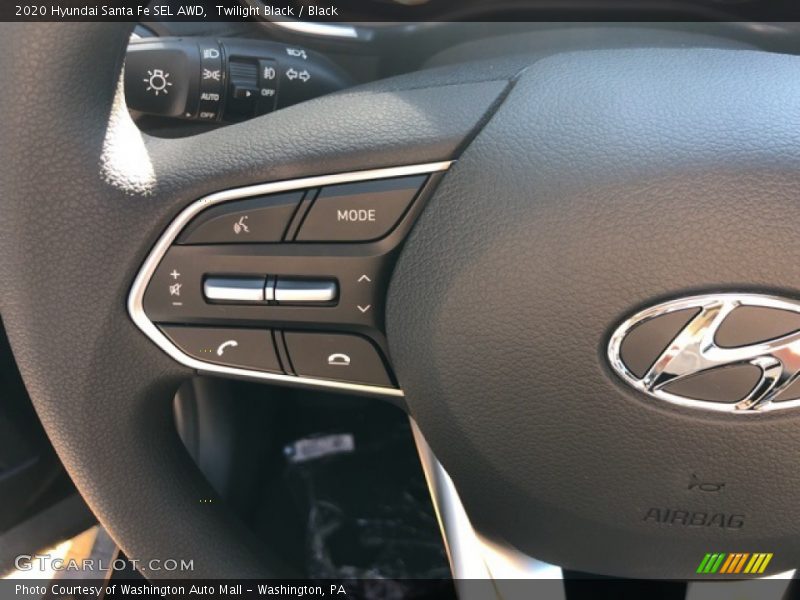 Twilight Black / Black 2020 Hyundai Santa Fe SEL AWD