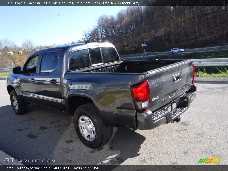 Midnight Black Metallic / Cement Gray 2019 Toyota Tacoma SR Double Cab 4x4