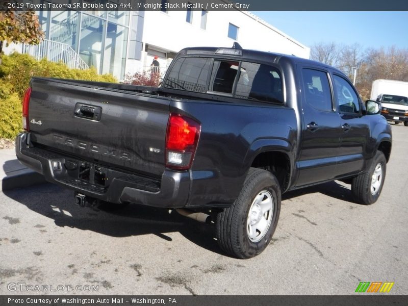 Midnight Black Metallic / Cement Gray 2019 Toyota Tacoma SR Double Cab 4x4