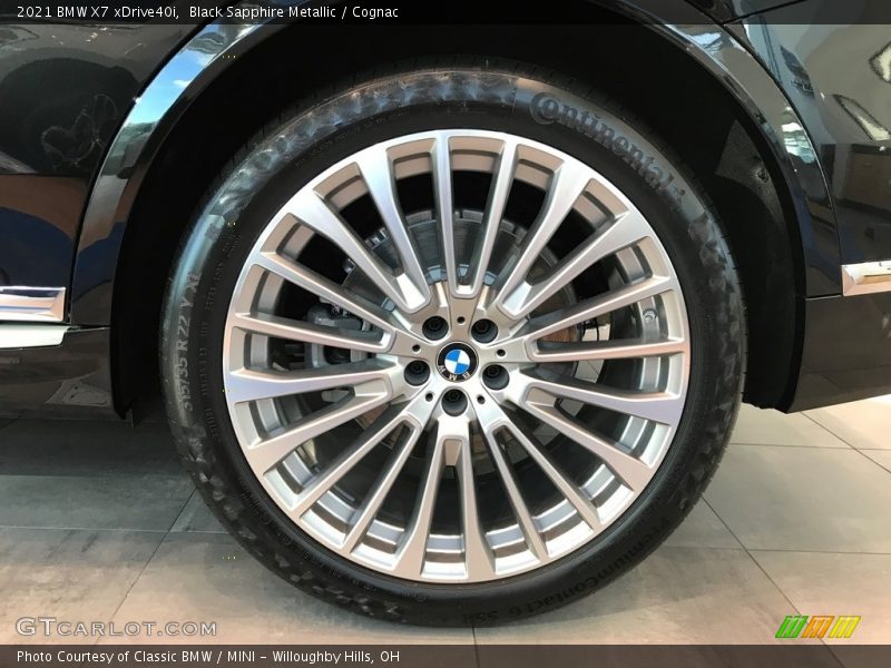 Black Sapphire Metallic / Cognac 2021 BMW X7 xDrive40i