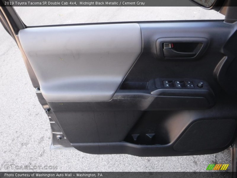 Midnight Black Metallic / Cement Gray 2019 Toyota Tacoma SR Double Cab 4x4