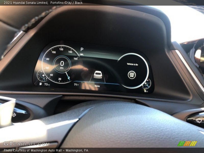 Portofino Gray / Black 2021 Hyundai Sonata Limited
