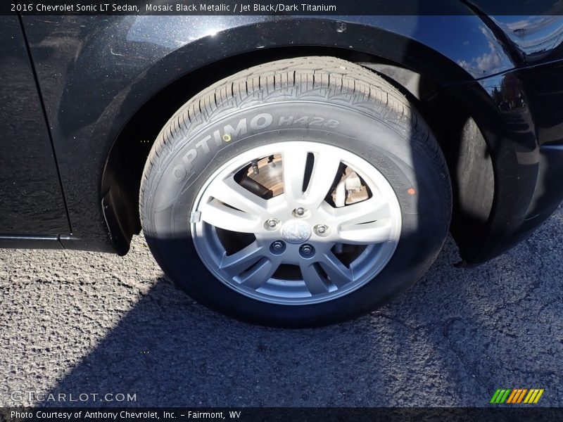 Mosaic Black Metallic / Jet Black/Dark Titanium 2016 Chevrolet Sonic LT Sedan