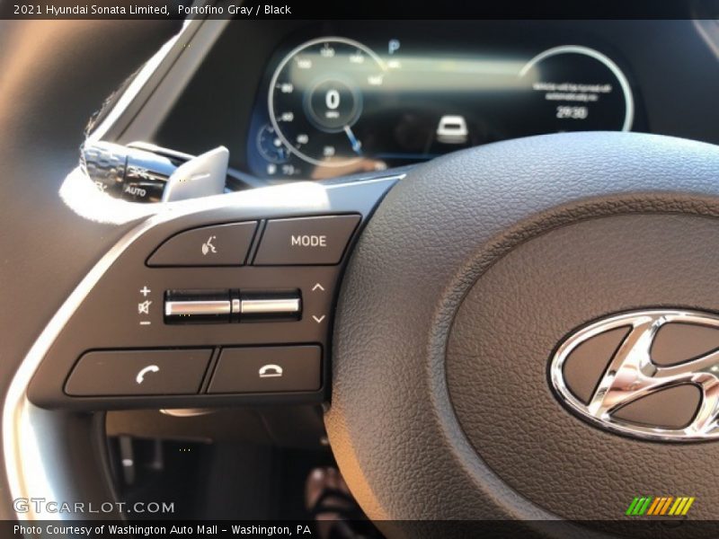 Portofino Gray / Black 2021 Hyundai Sonata Limited