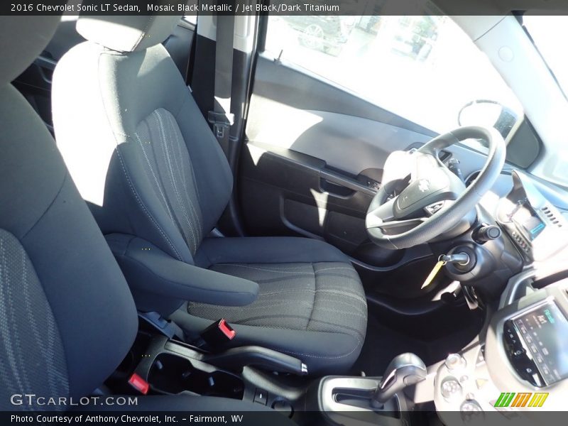Mosaic Black Metallic / Jet Black/Dark Titanium 2016 Chevrolet Sonic LT Sedan