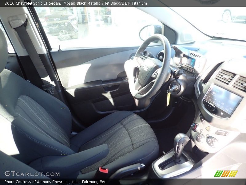 Mosaic Black Metallic / Jet Black/Dark Titanium 2016 Chevrolet Sonic LT Sedan