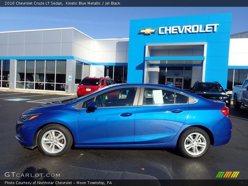 Kinetic Blue Metallic / Jet Black 2016 Chevrolet Cruze LT Sedan