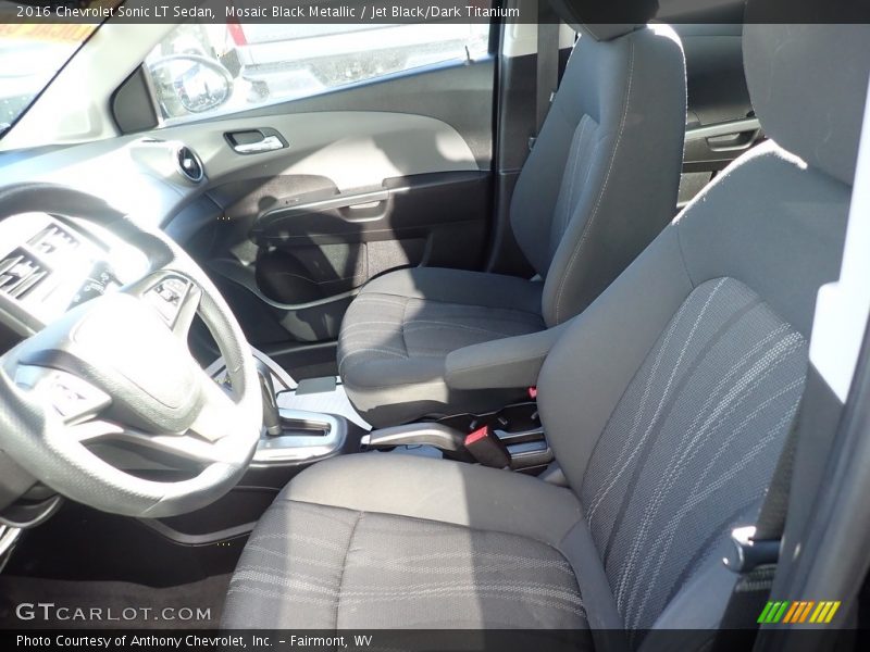 Mosaic Black Metallic / Jet Black/Dark Titanium 2016 Chevrolet Sonic LT Sedan