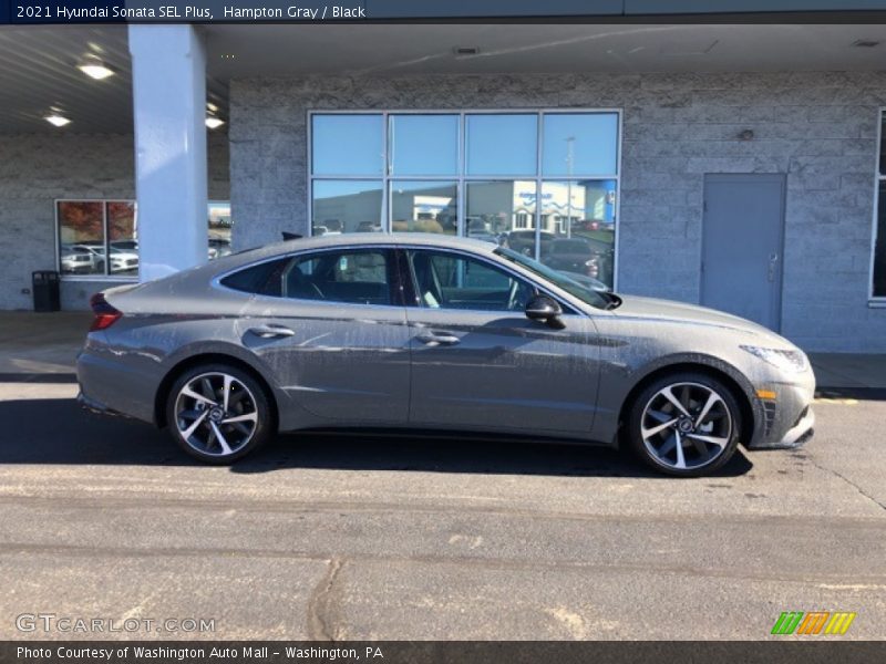 Hampton Gray / Black 2021 Hyundai Sonata SEL Plus