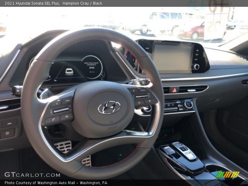 Hampton Gray / Black 2021 Hyundai Sonata SEL Plus