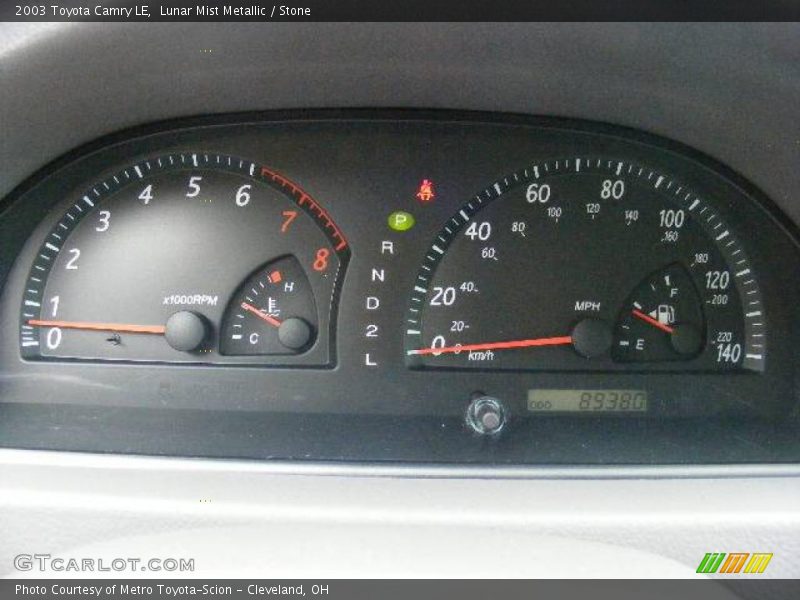 Lunar Mist Metallic / Stone 2003 Toyota Camry LE