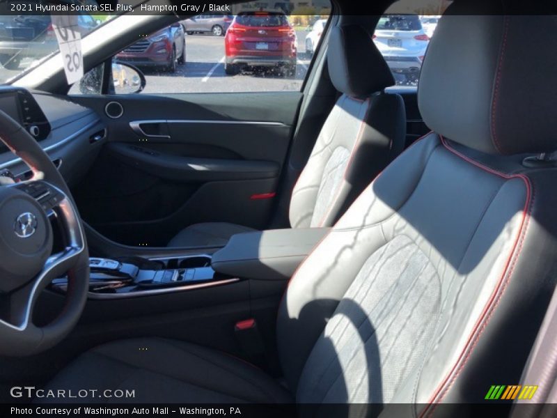 Hampton Gray / Black 2021 Hyundai Sonata SEL Plus