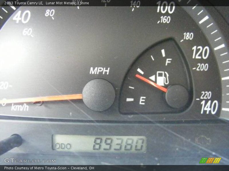 Lunar Mist Metallic / Stone 2003 Toyota Camry LE