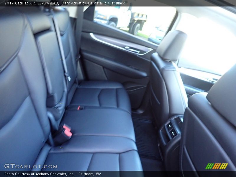 Dark Adriatic Blue Metallic / Jet Black 2017 Cadillac XT5 Luxury AWD