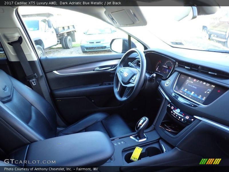Dark Adriatic Blue Metallic / Jet Black 2017 Cadillac XT5 Luxury AWD