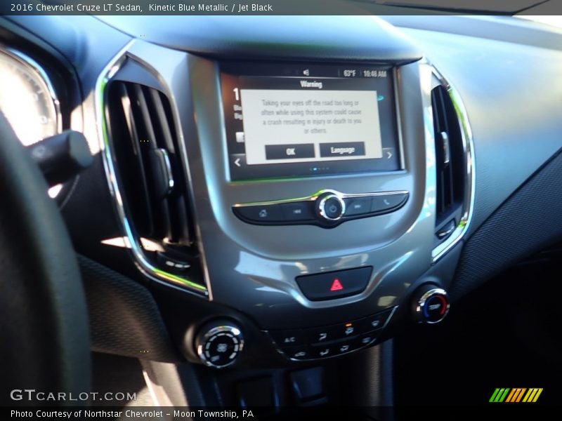 Kinetic Blue Metallic / Jet Black 2016 Chevrolet Cruze LT Sedan