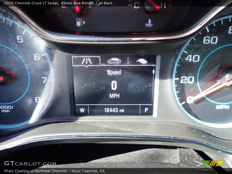 Kinetic Blue Metallic / Jet Black 2016 Chevrolet Cruze LT Sedan