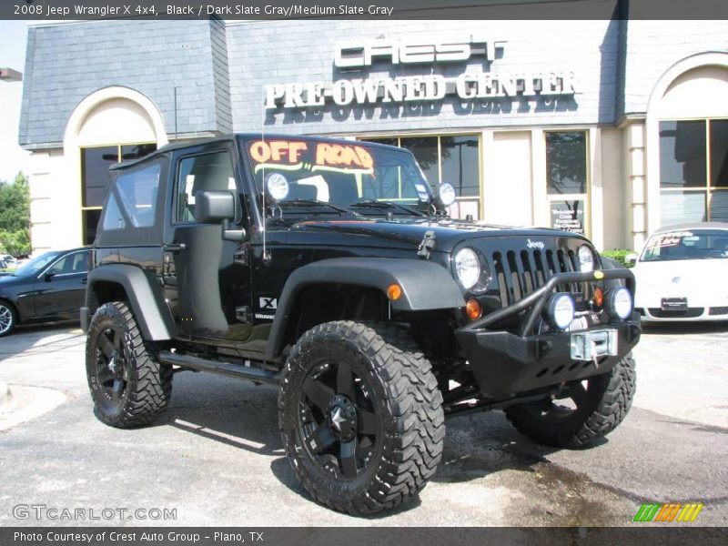 Black / Dark Slate Gray/Medium Slate Gray 2008 Jeep Wrangler X 4x4