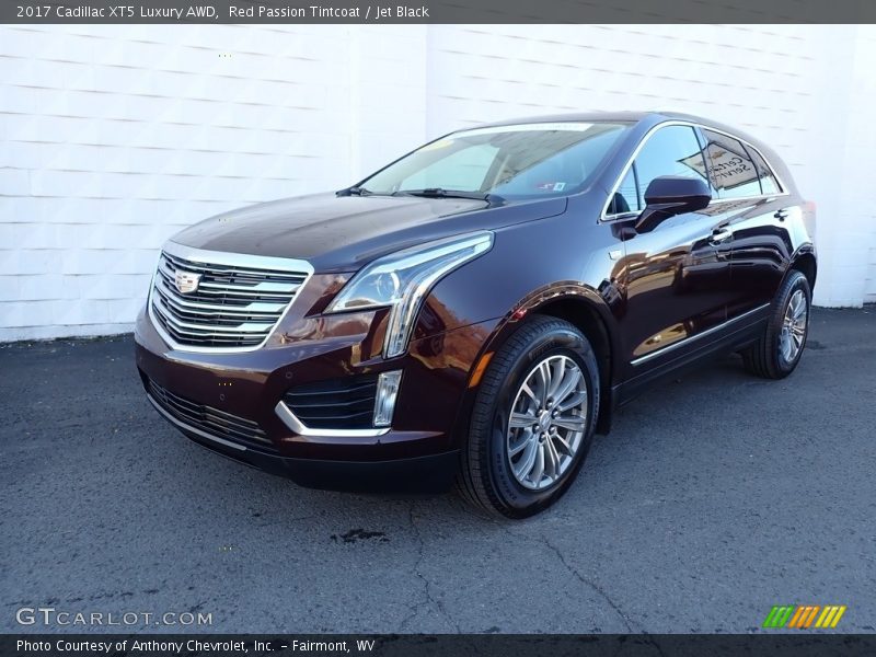 Red Passion Tintcoat / Jet Black 2017 Cadillac XT5 Luxury AWD