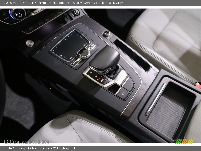 Azores Green Metallic / Rock Gray 2018 Audi Q5 2.0 TFSI Premium Plus quattro