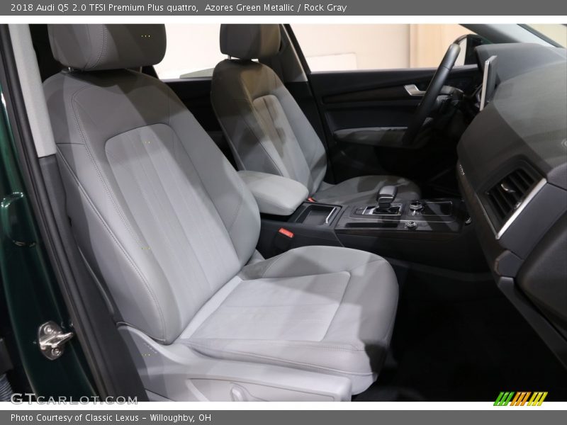 Azores Green Metallic / Rock Gray 2018 Audi Q5 2.0 TFSI Premium Plus quattro