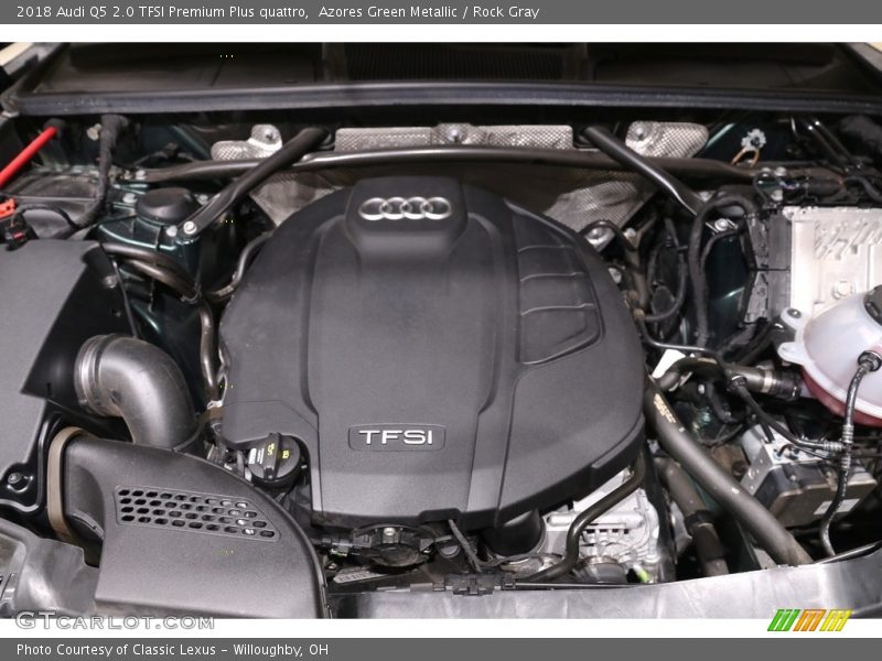 Azores Green Metallic / Rock Gray 2018 Audi Q5 2.0 TFSI Premium Plus quattro