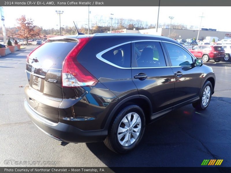 Kona Coffee Metallic / Black 2014 Honda CR-V EX-L AWD