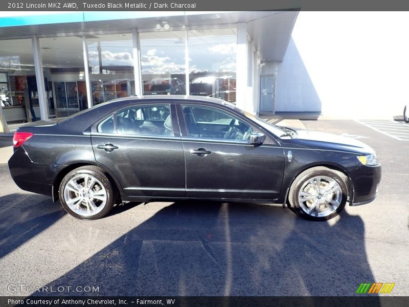Tuxedo Black Metallic / Dark Charcoal 2012 Lincoln MKZ AWD