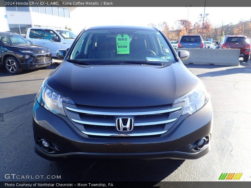 Kona Coffee Metallic / Black 2014 Honda CR-V EX-L AWD