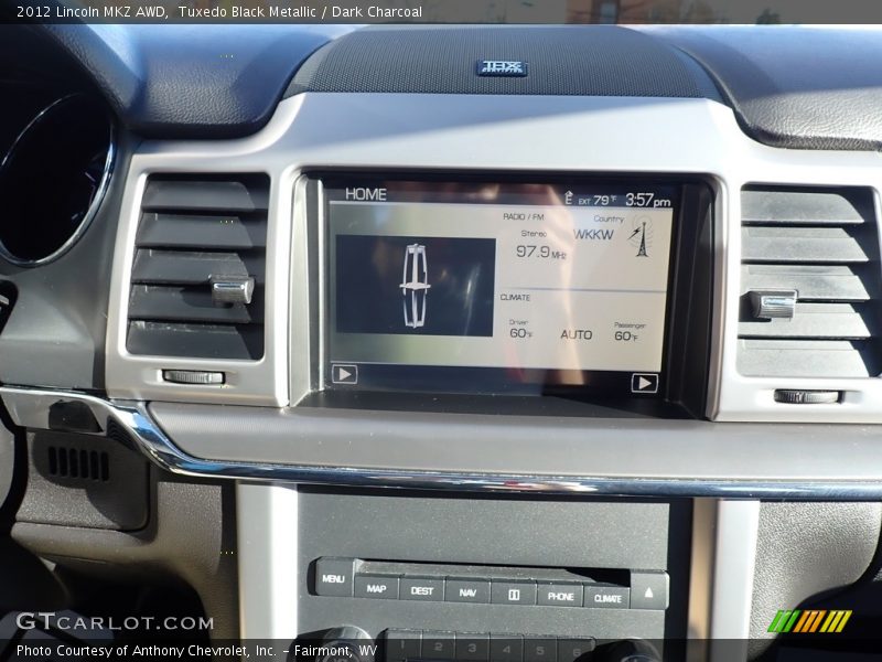 Tuxedo Black Metallic / Dark Charcoal 2012 Lincoln MKZ AWD