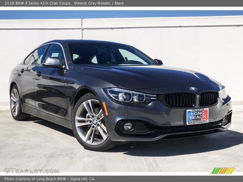 Mineral Grey Metallic / Black 2018 BMW 4 Series 430i Gran Coupe