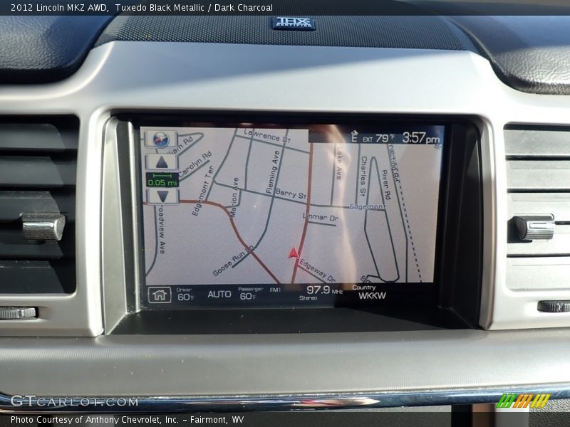 Tuxedo Black Metallic / Dark Charcoal 2012 Lincoln MKZ AWD