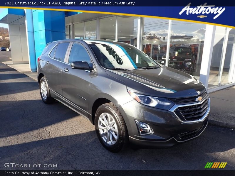 Nightfall Gray Metallic / Medium Ash Gray 2021 Chevrolet Equinox LT AWD