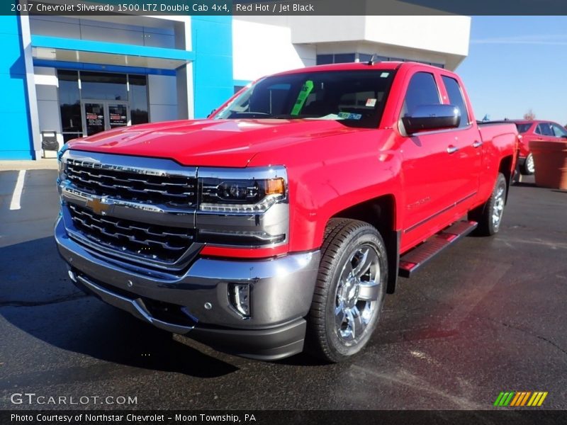 Red Hot / Jet Black 2017 Chevrolet Silverado 1500 LTZ Double Cab 4x4