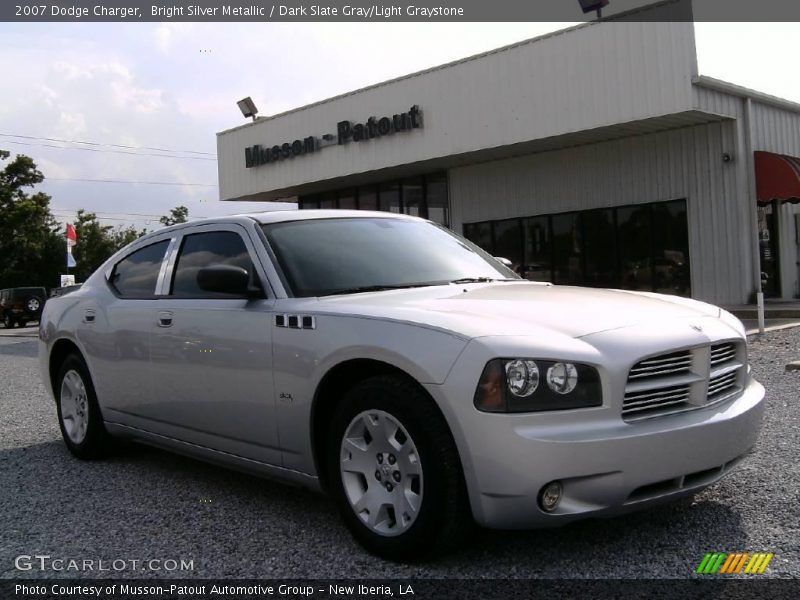 Bright Silver Metallic / Dark Slate Gray/Light Graystone 2007 Dodge Charger