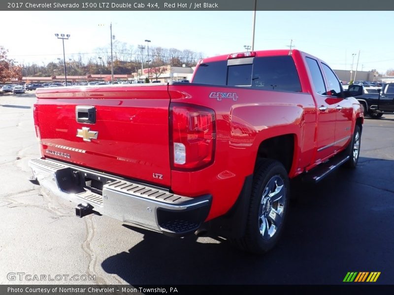 Red Hot / Jet Black 2017 Chevrolet Silverado 1500 LTZ Double Cab 4x4