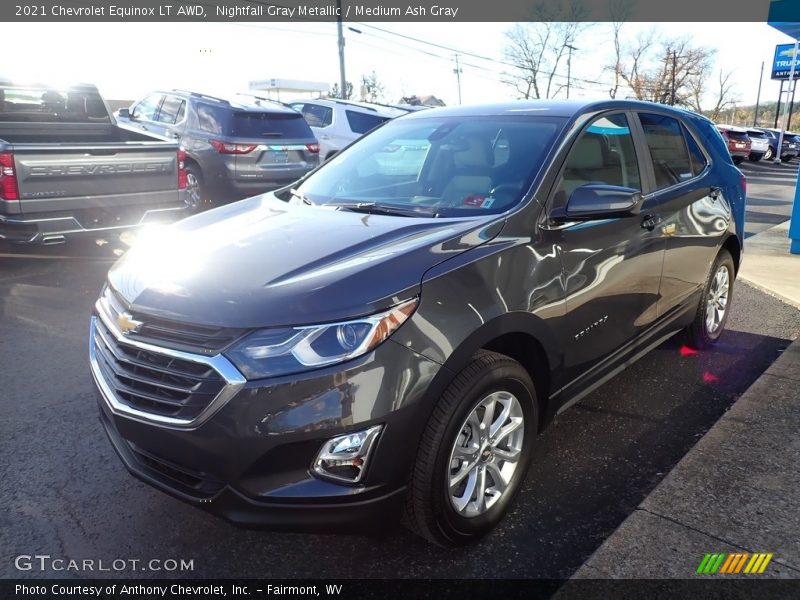 Nightfall Gray Metallic / Medium Ash Gray 2021 Chevrolet Equinox LT AWD