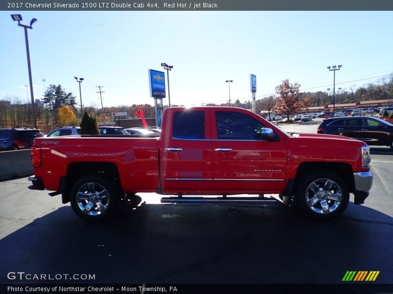 Red Hot / Jet Black 2017 Chevrolet Silverado 1500 LTZ Double Cab 4x4