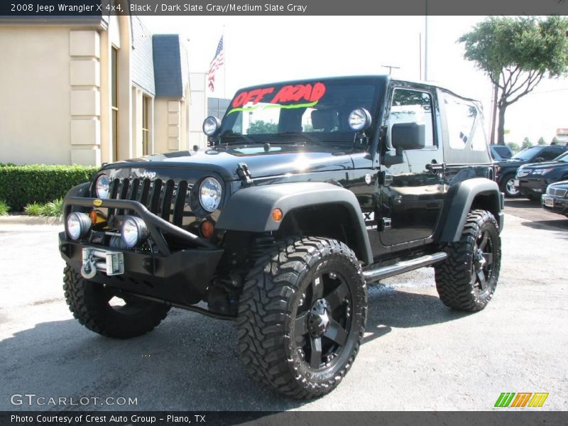 Black / Dark Slate Gray/Medium Slate Gray 2008 Jeep Wrangler X 4x4