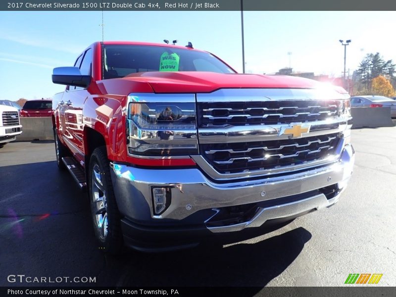 Red Hot / Jet Black 2017 Chevrolet Silverado 1500 LTZ Double Cab 4x4