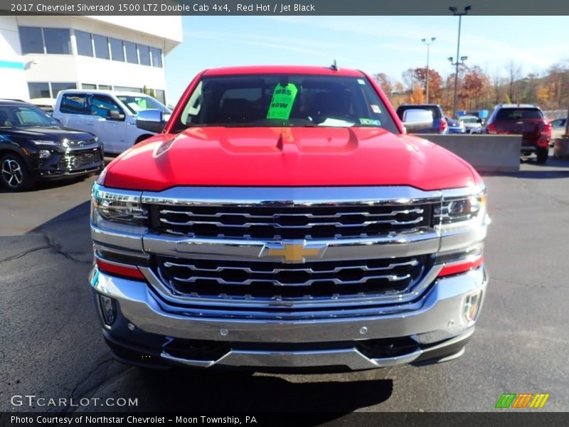 Red Hot / Jet Black 2017 Chevrolet Silverado 1500 LTZ Double Cab 4x4