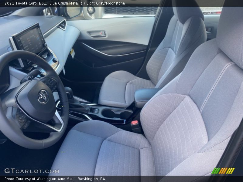 Blue Crush Metallic / Light Gray/Moonstone 2021 Toyota Corolla SE