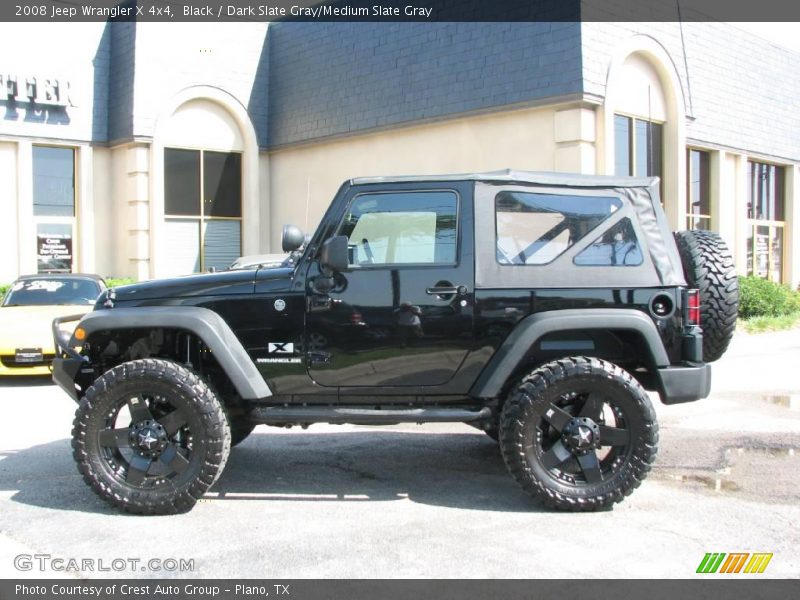 Black / Dark Slate Gray/Medium Slate Gray 2008 Jeep Wrangler X 4x4