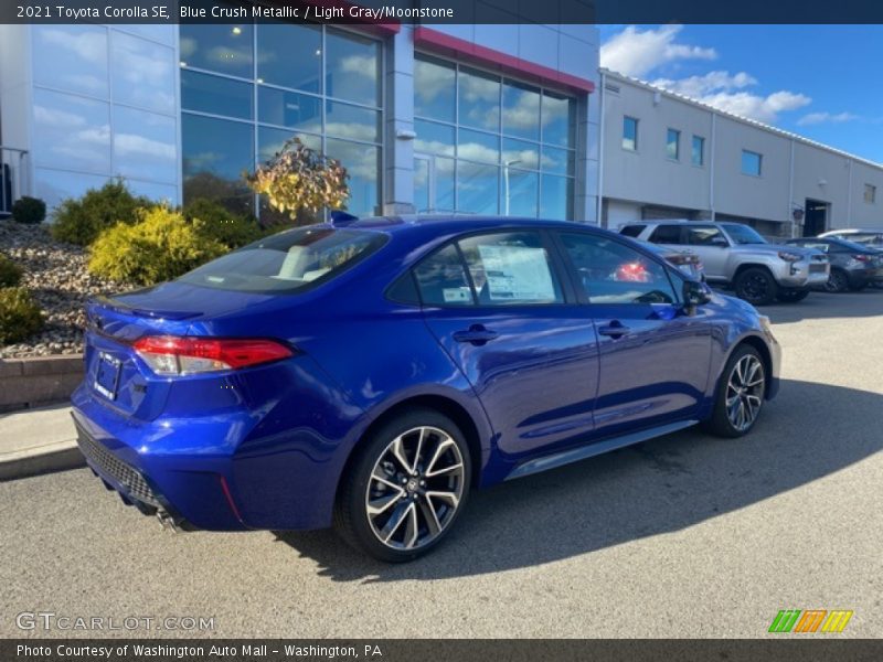 Blue Crush Metallic / Light Gray/Moonstone 2021 Toyota Corolla SE