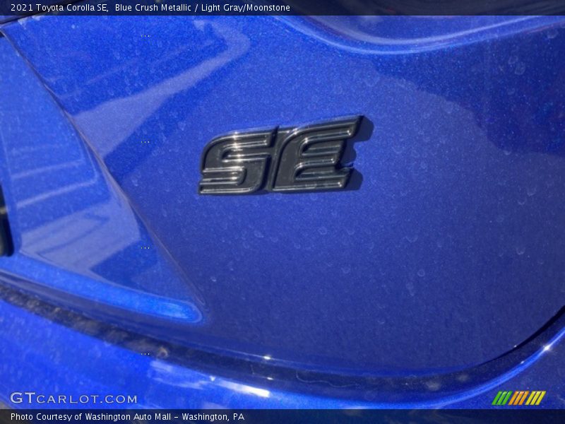 Blue Crush Metallic / Light Gray/Moonstone 2021 Toyota Corolla SE