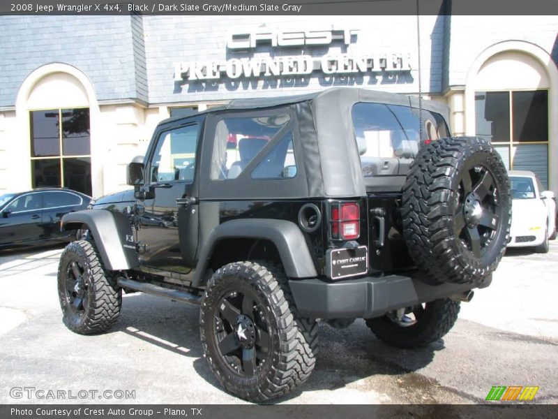 Black / Dark Slate Gray/Medium Slate Gray 2008 Jeep Wrangler X 4x4