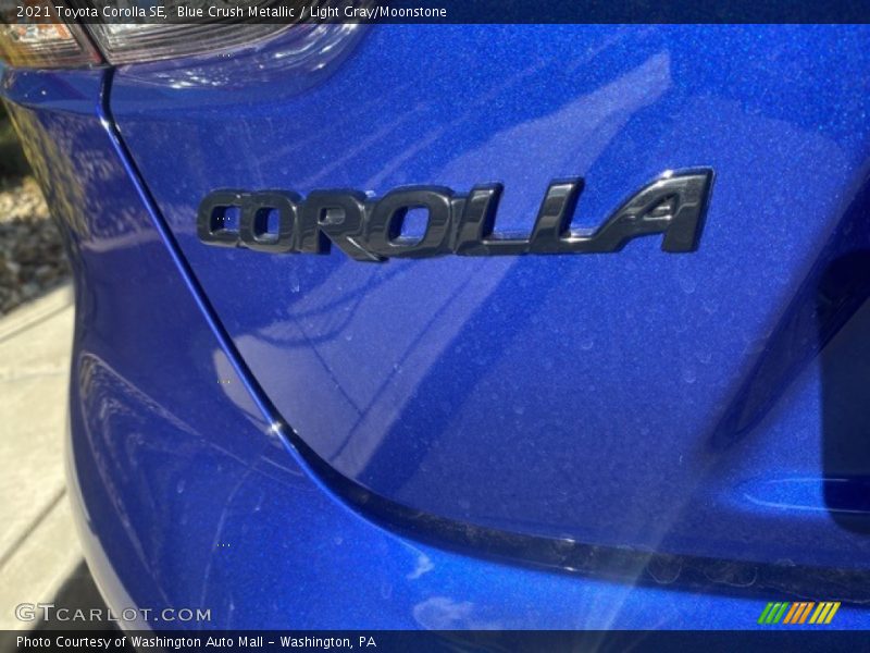 Blue Crush Metallic / Light Gray/Moonstone 2021 Toyota Corolla SE